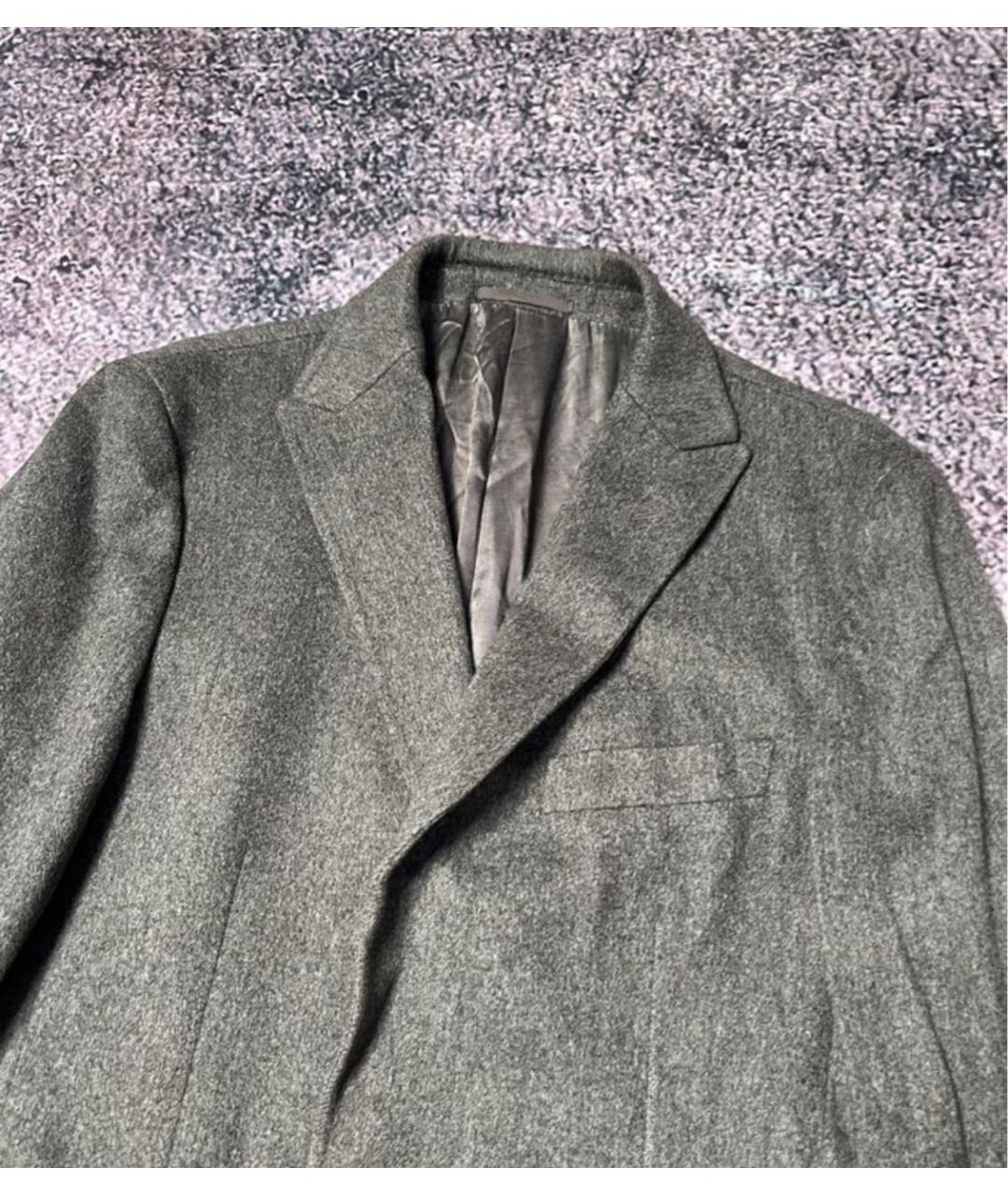 ERMENEGILDO ZEGNA XXX Серое шерстяное пальто, фото 4