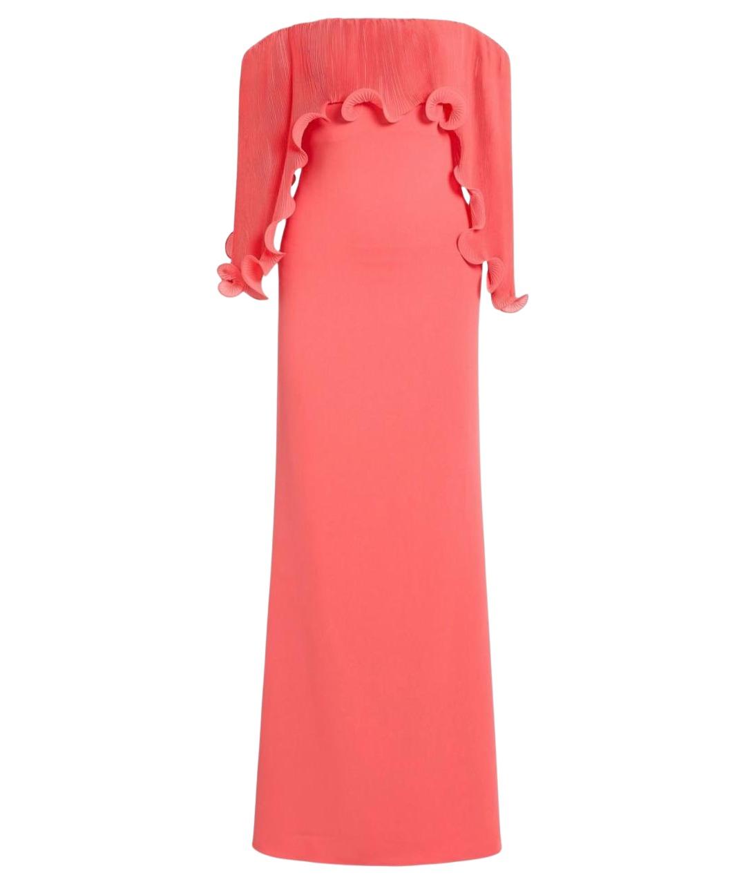 BADGLEY MISCHKA Коралловое полиэстеровое платье, фото 1