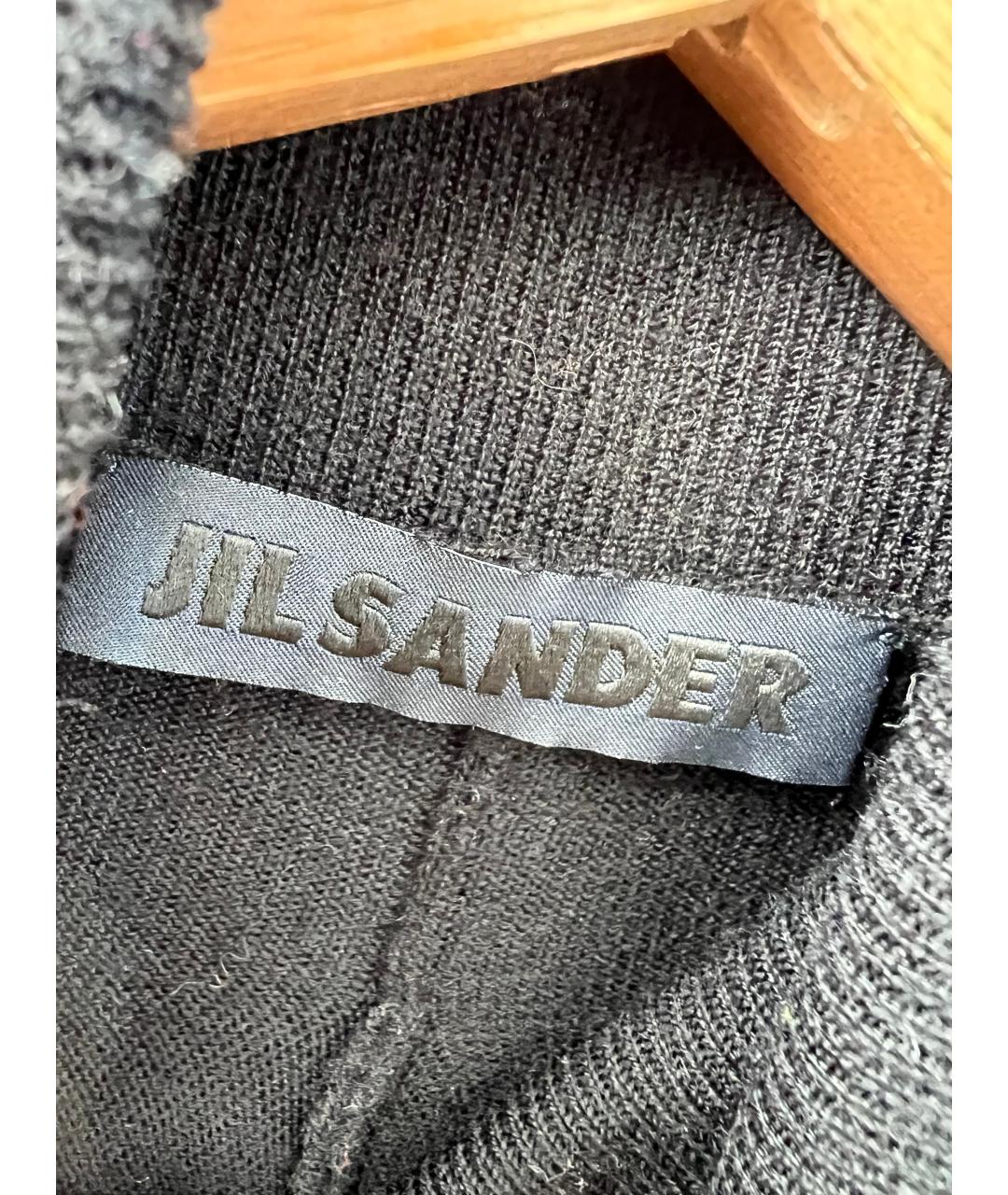 JIL SANDER Черная шерстяная водолазка, фото 2