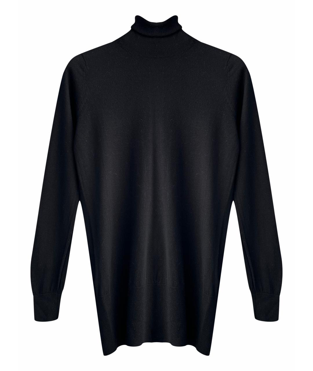 JIL SANDER Черная шерстяная водолазка, фото 1