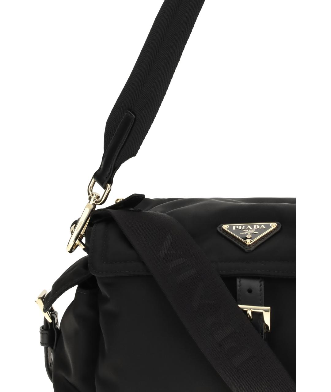 PRADA Черная синтетическая сумка через плечо, фото 4