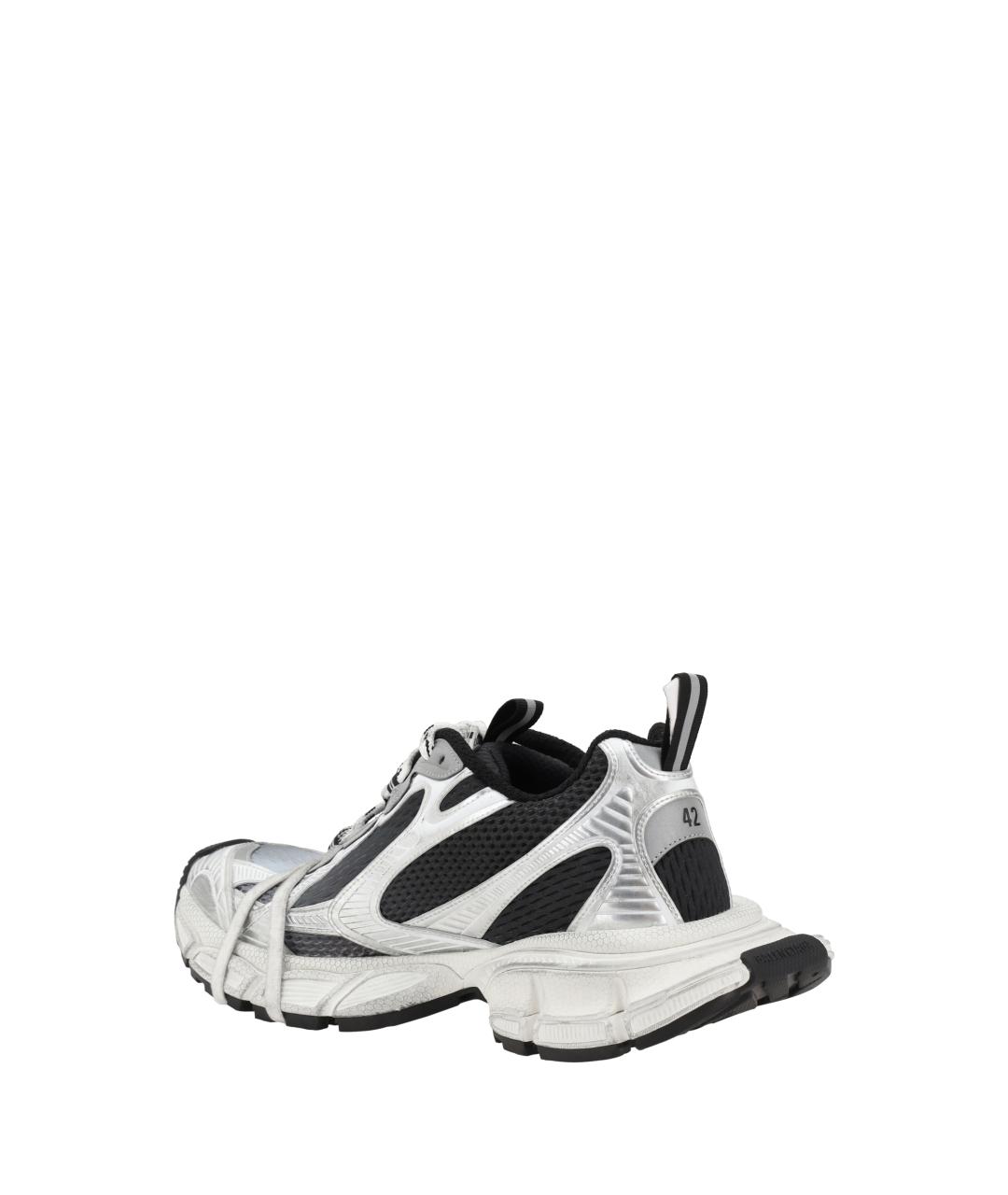 BALENCIAGA Серые синтетические низкие кроссовки / кеды, фото 3