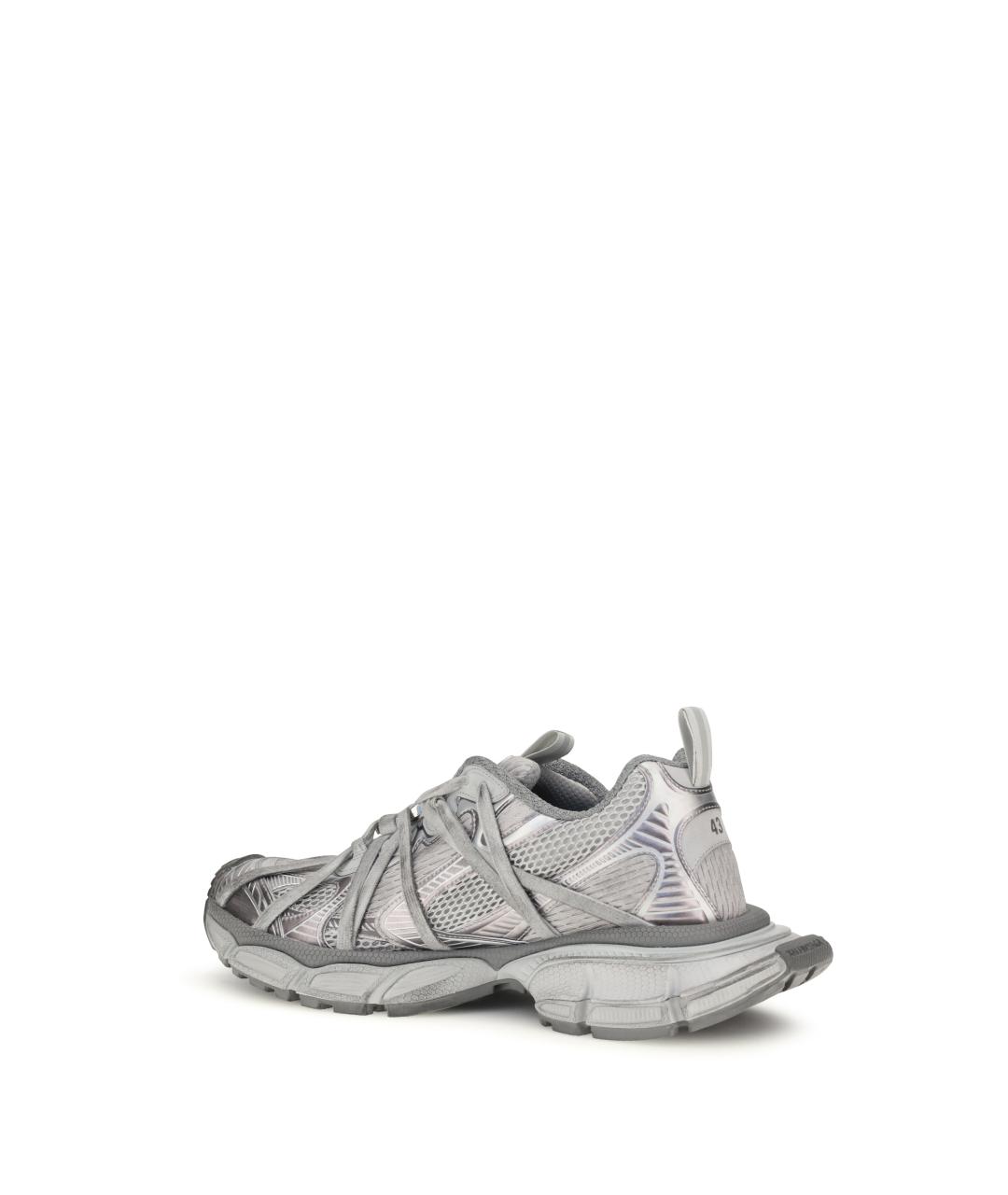 BALENCIAGA Серые синтетические низкие кроссовки / кеды, фото 3
