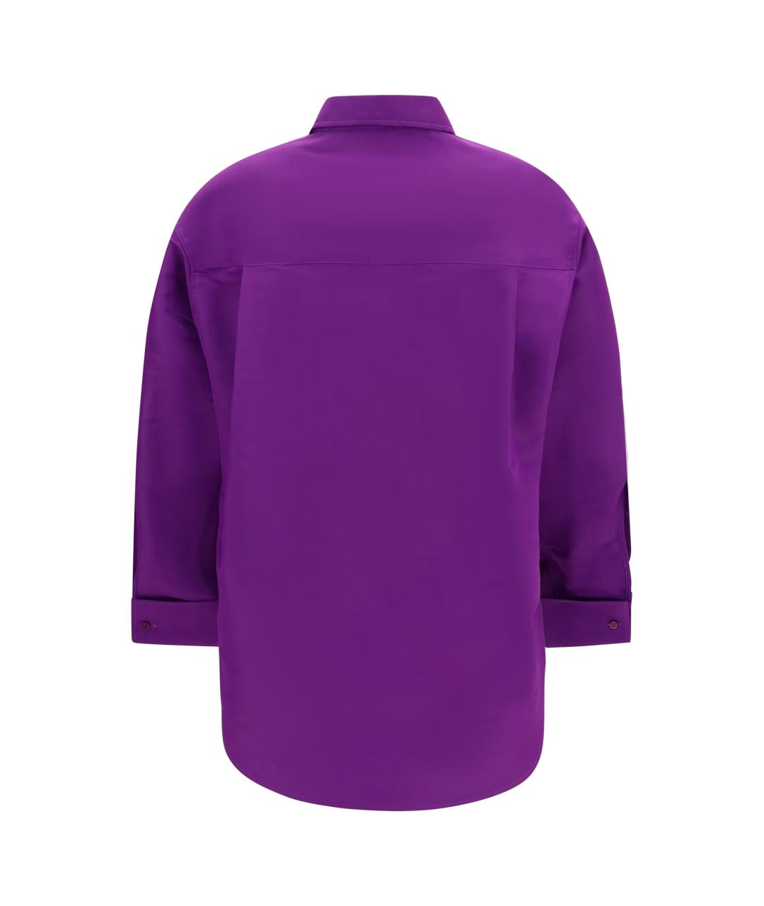 BALENCIAGA Фиолетовая хлопковая рубашка, фото 2