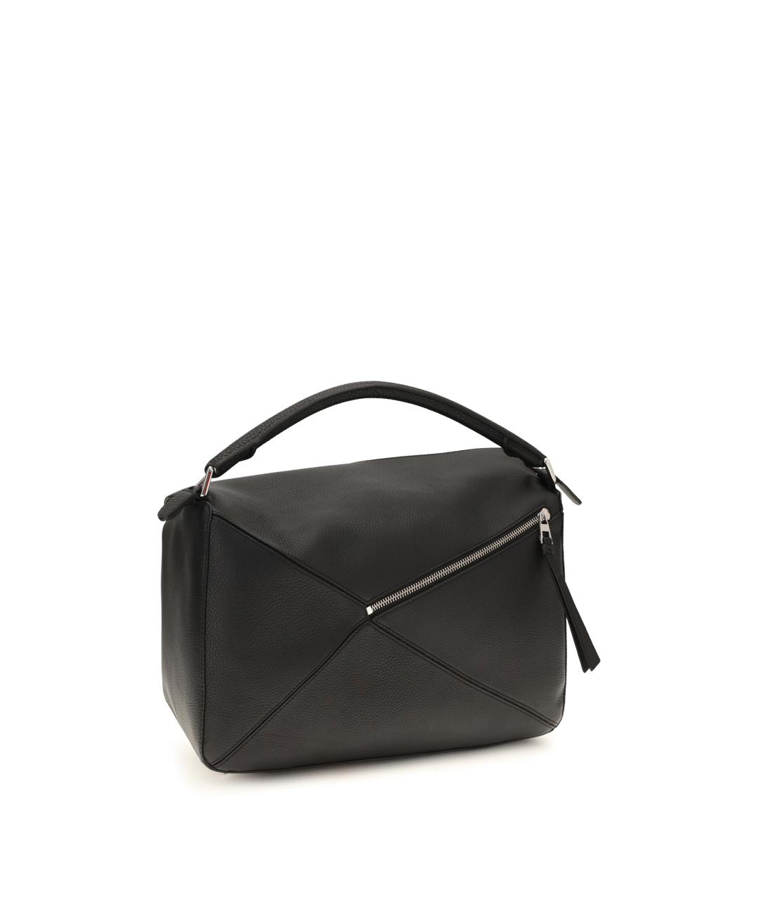LOEWE Черная кожаная сумка на плечо, фото 3