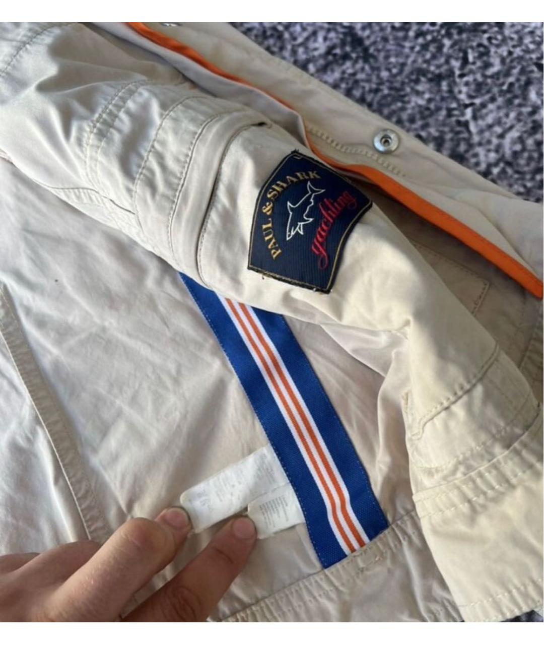 PAUL & SHARK Бежевая полиамидовая куртка, фото 6