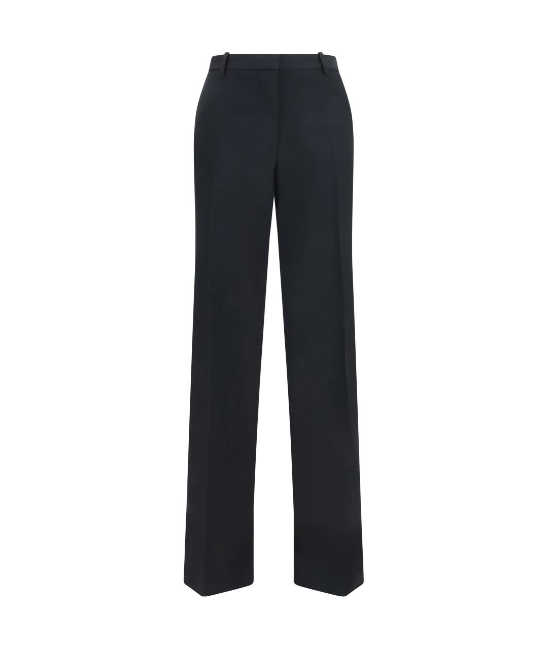 TOM FORD Черные шерстяные прямые брюки, фото 1