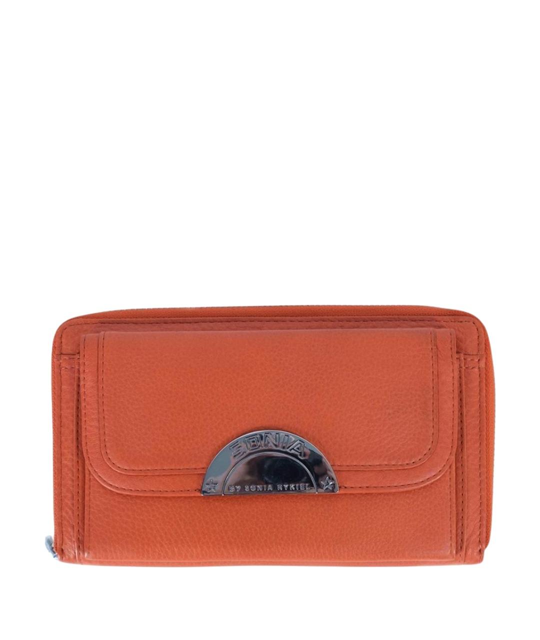 SONIA RYKIEL Коралловый кожаный кошелек, фото 1