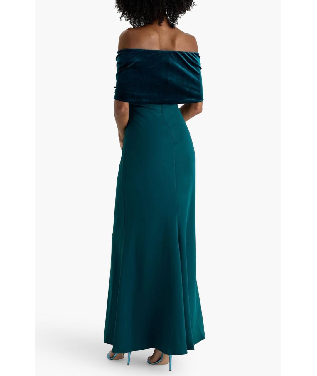 BADGLEY MISCHKA Зеленое полиэстеровое коктейльное платье, фото 3