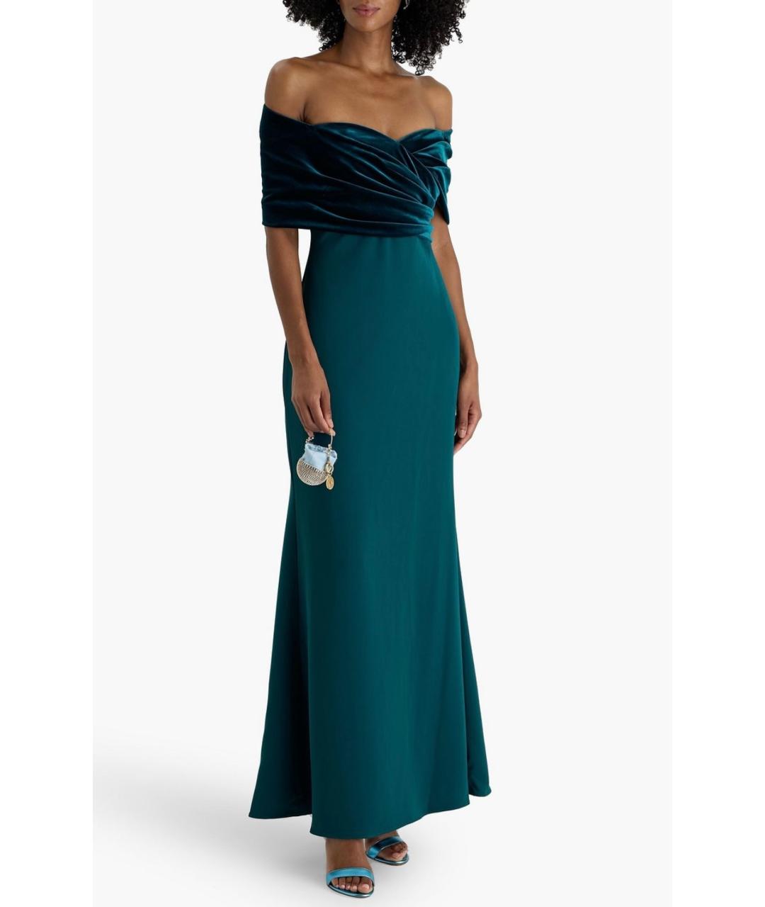 BADGLEY MISCHKA Зеленое полиэстеровое коктейльное платье, фото 2