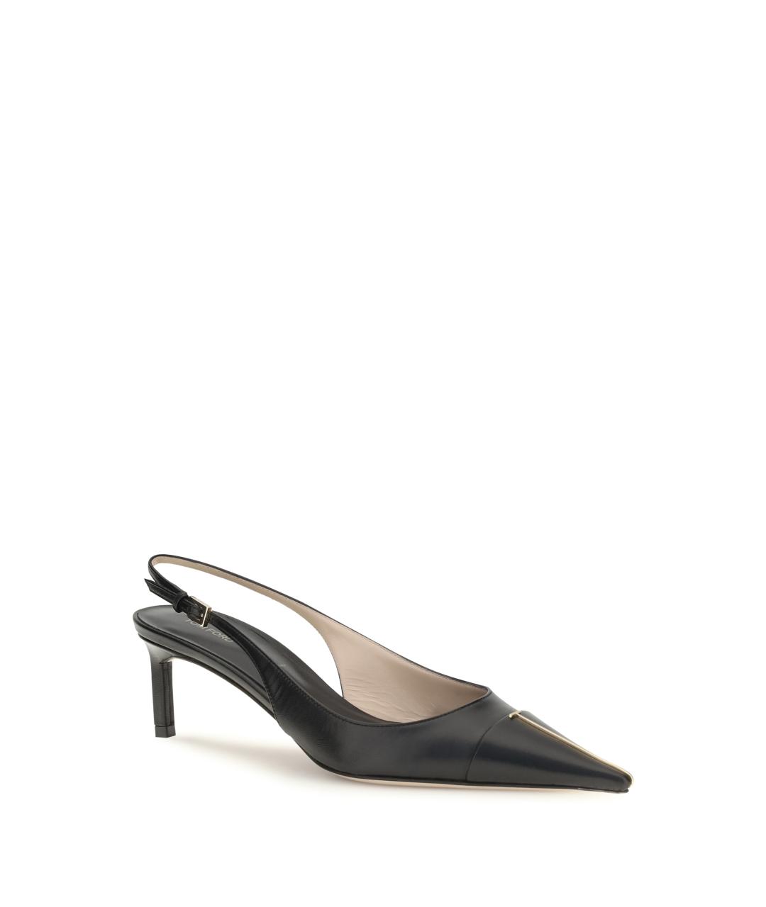 TOM FORD Черные кожаные туфли, фото 2