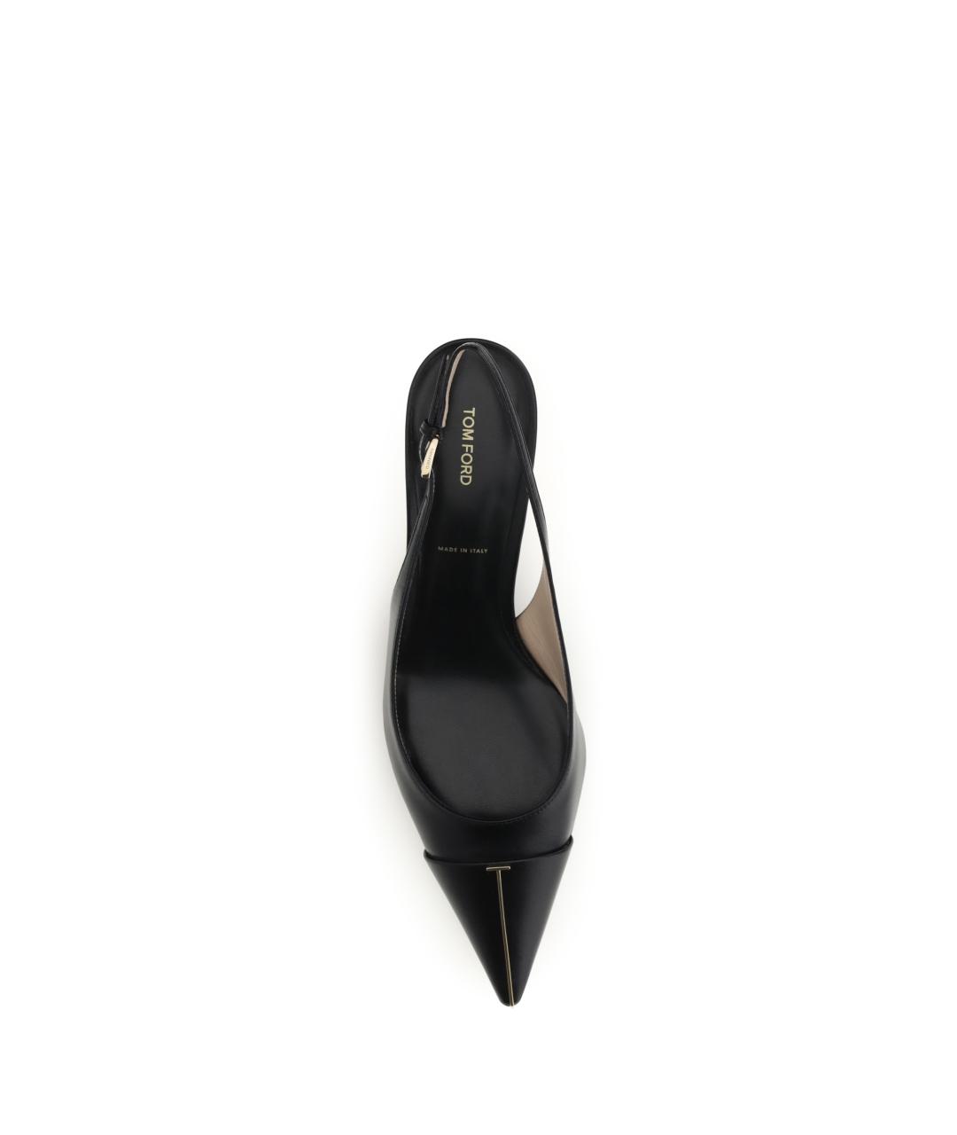 TOM FORD Черные кожаные туфли, фото 4