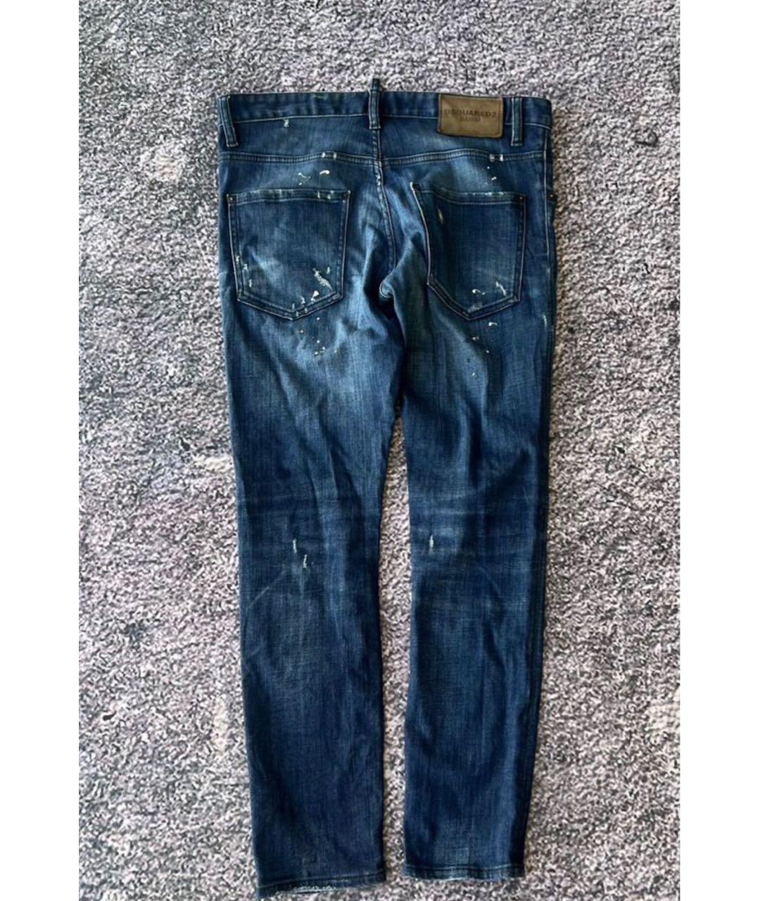 DSQUARED2 Синие хлопковые джинсы скинни, фото 2
