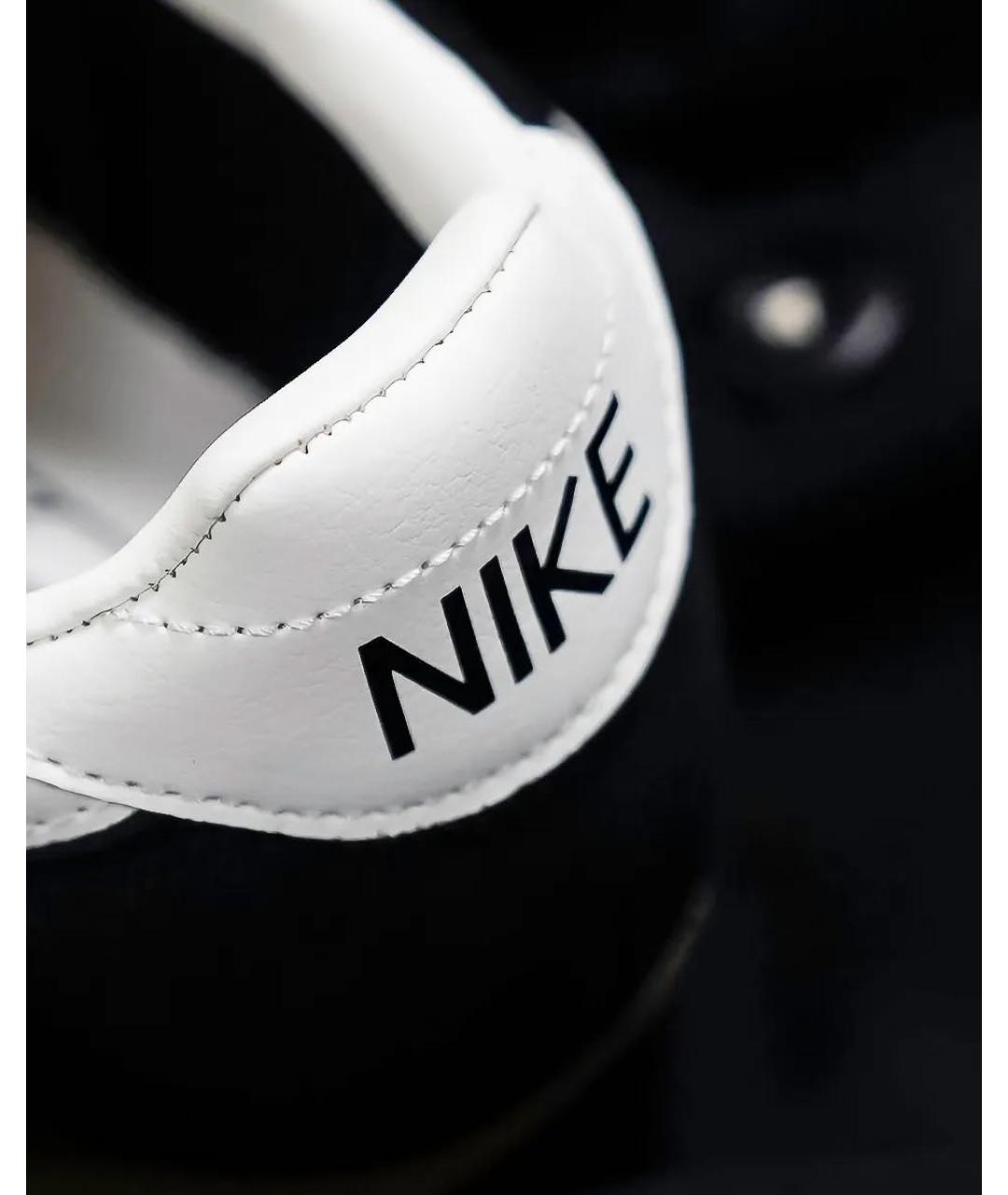 NIKE Черные текстильные низкие кроссовки / кеды, фото 6