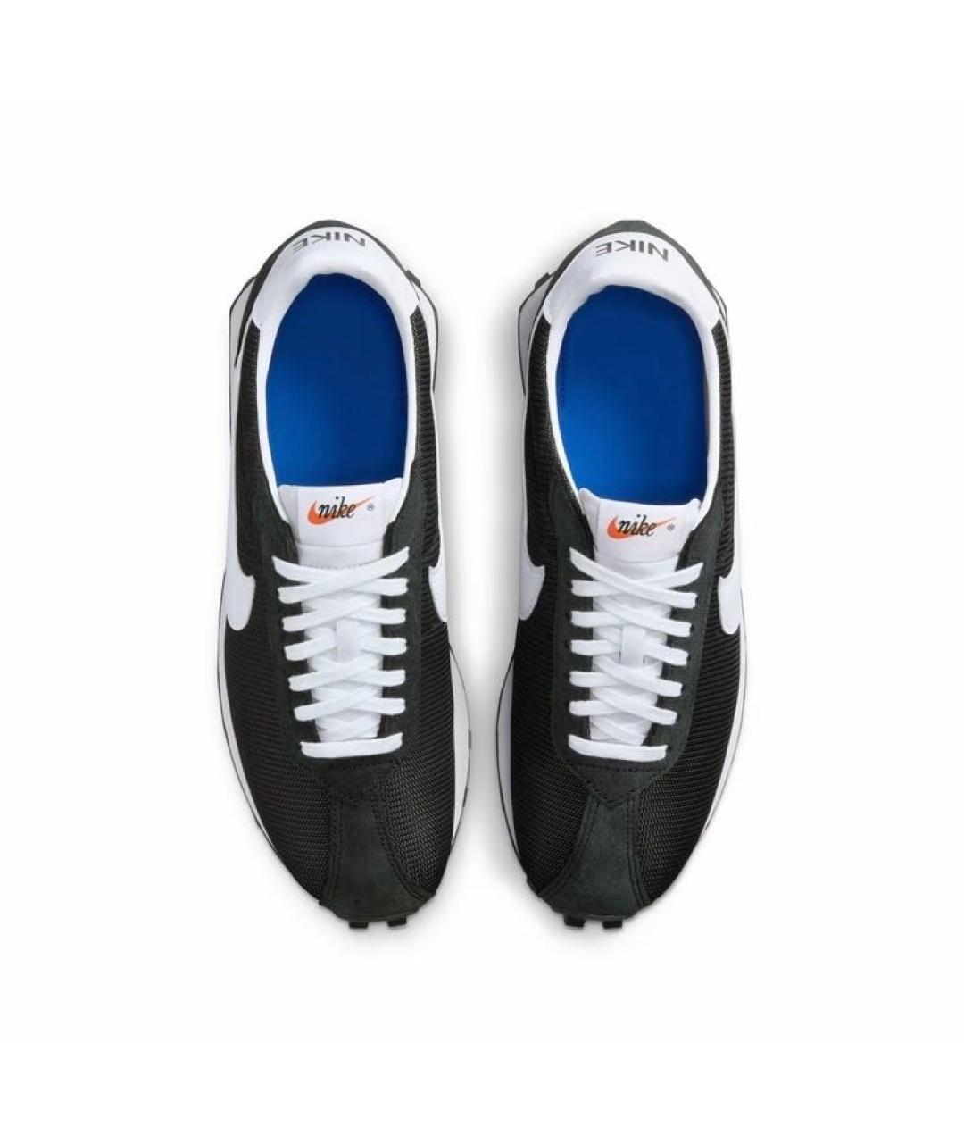 NIKE Черные текстильные низкие кроссовки / кеды, фото 3
