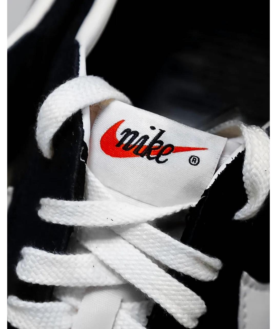 NIKE Черные текстильные низкие кроссовки / кеды, фото 5