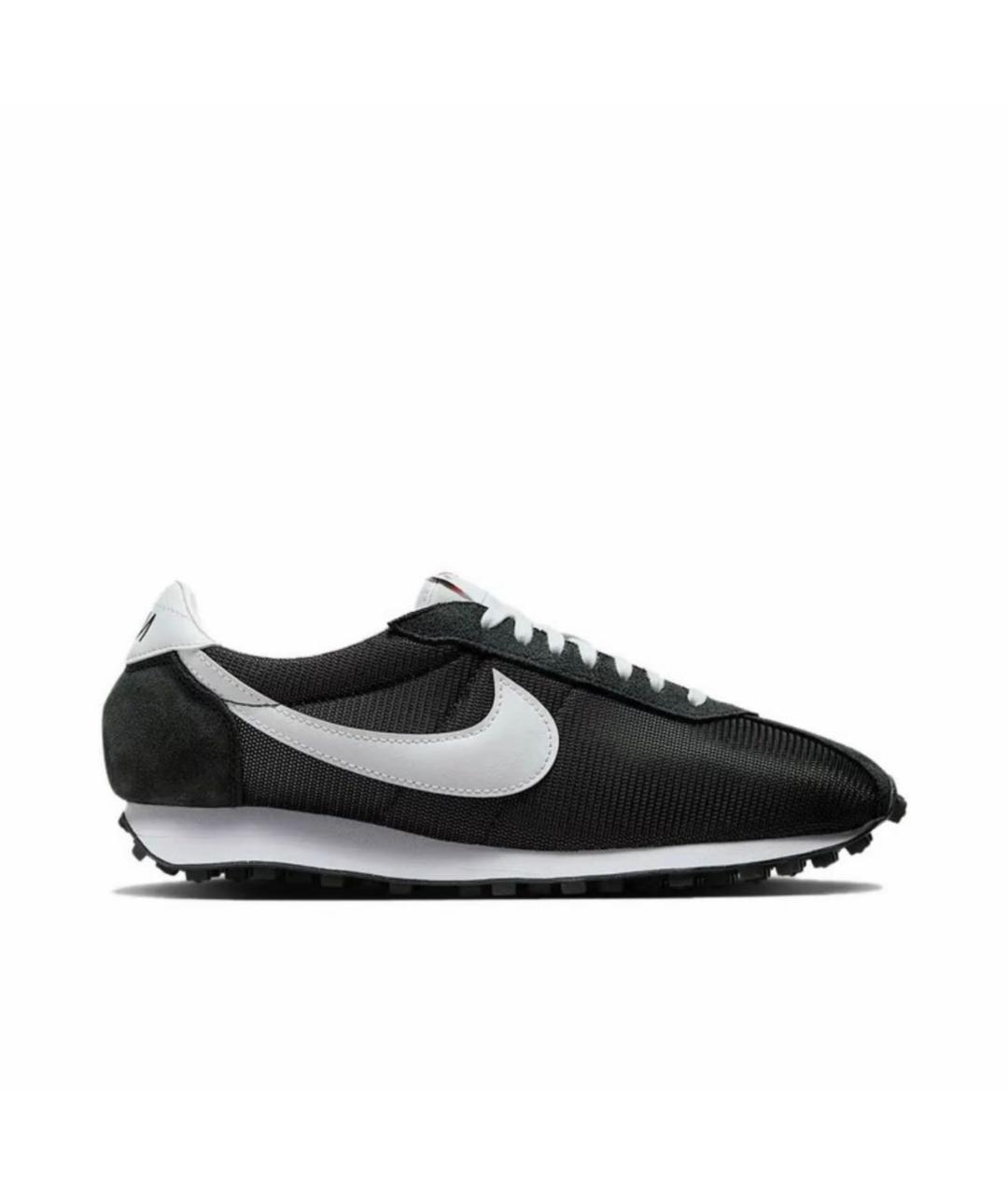 NIKE Черные текстильные низкие кроссовки / кеды, фото 1
