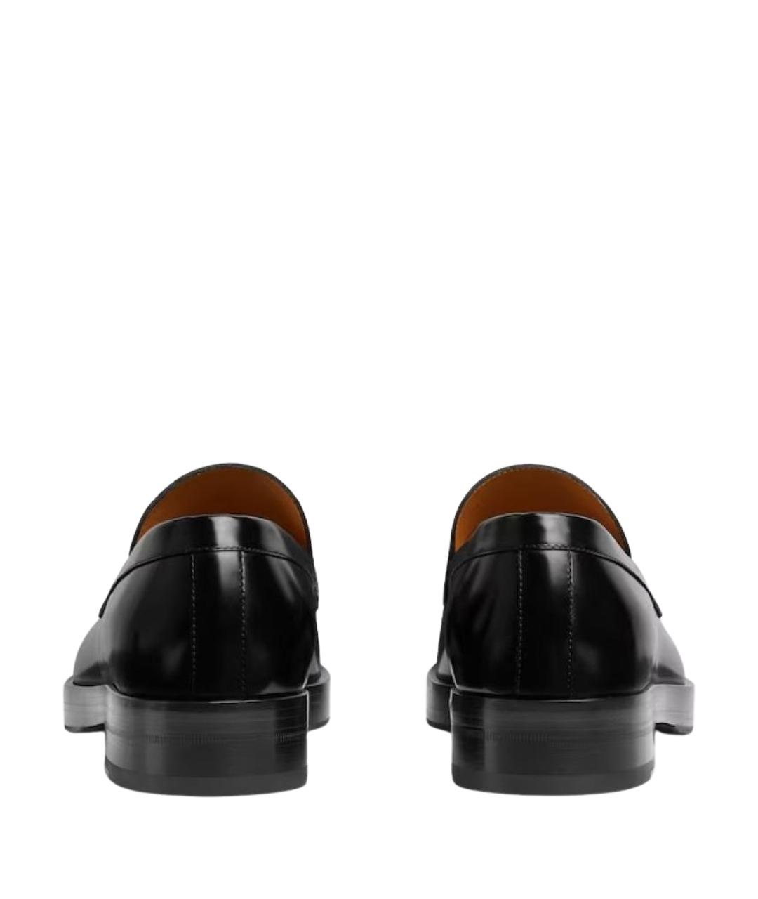 GUCCI Черные кожаные лоферы, фото 3