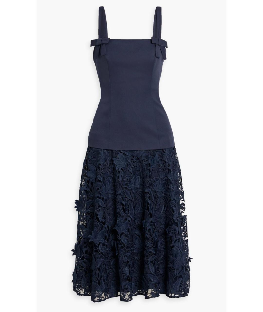 BADGLEY MISCHKA Темно-синее полиэстеровое платье, фото 4