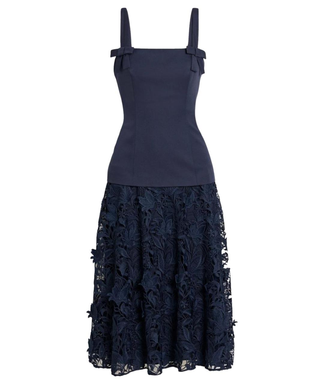 BADGLEY MISCHKA Темно-синее полиэстеровое платье, фото 1