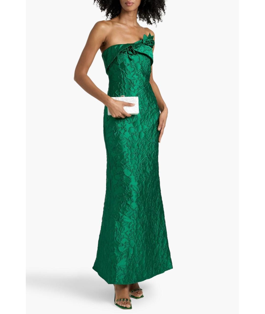 BADGLEY MISCHKA Зеленое полиэстеровое вечернее платье, фото 2