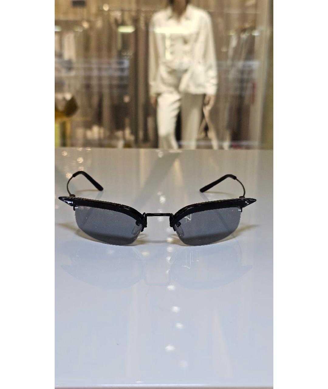 PRADA Черные металлические солнцезащитные очки, фото 7
