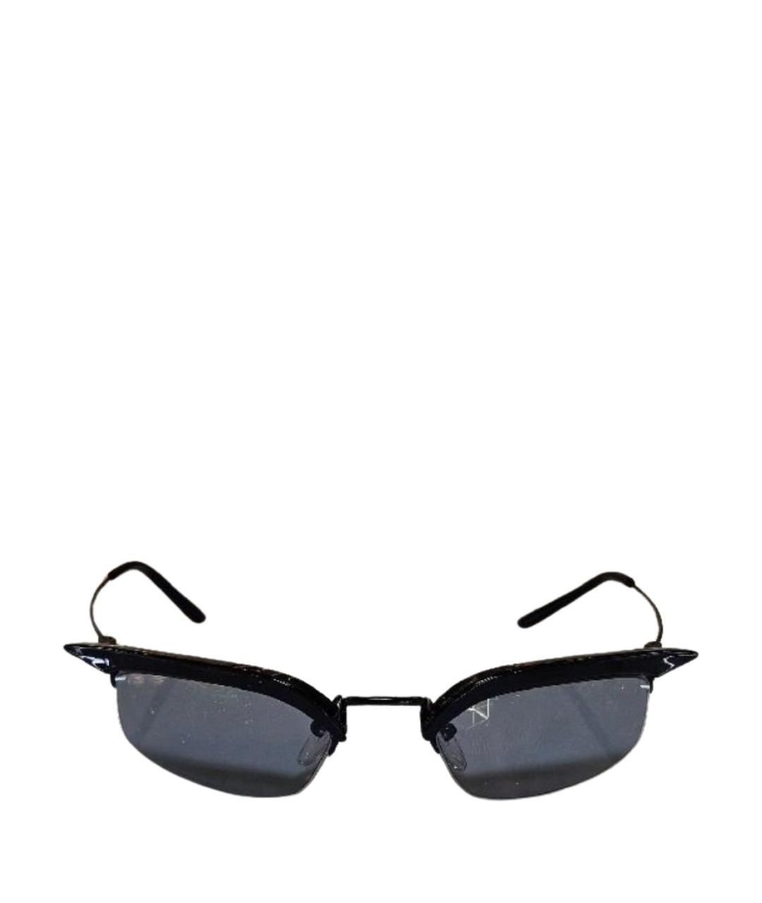 PRADA Черные металлические солнцезащитные очки, фото 1