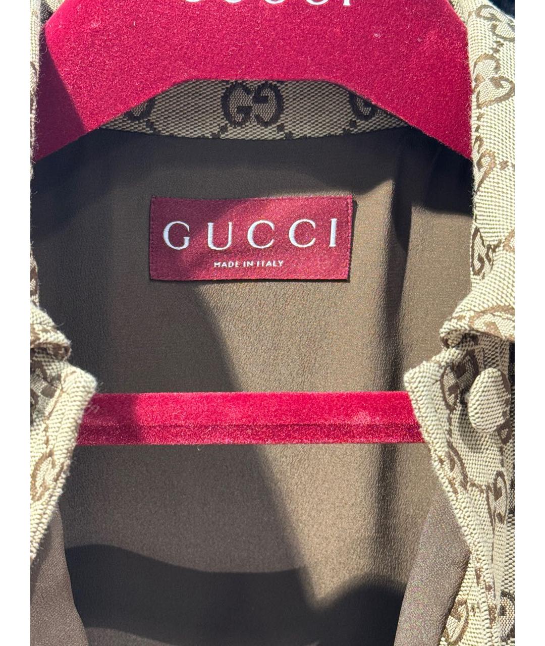 GUCCI Коричневый хлопковый комбинезон, фото 4
