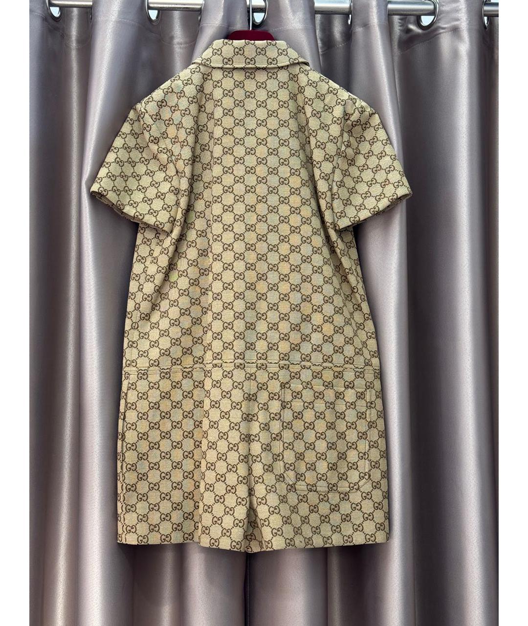 GUCCI Коричневый хлопковый комбинезон, фото 3