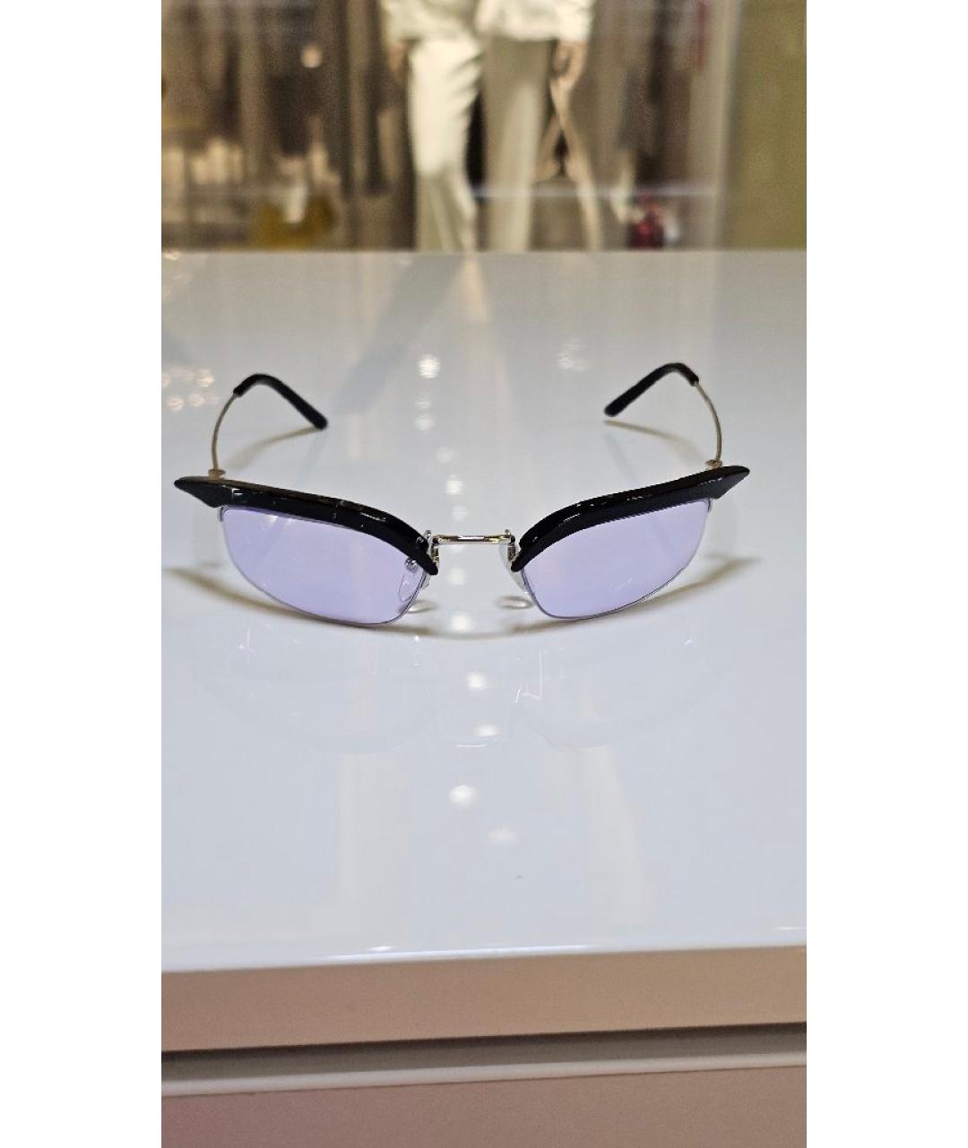 PRADA Черные металлические солнцезащитные очки, фото 7