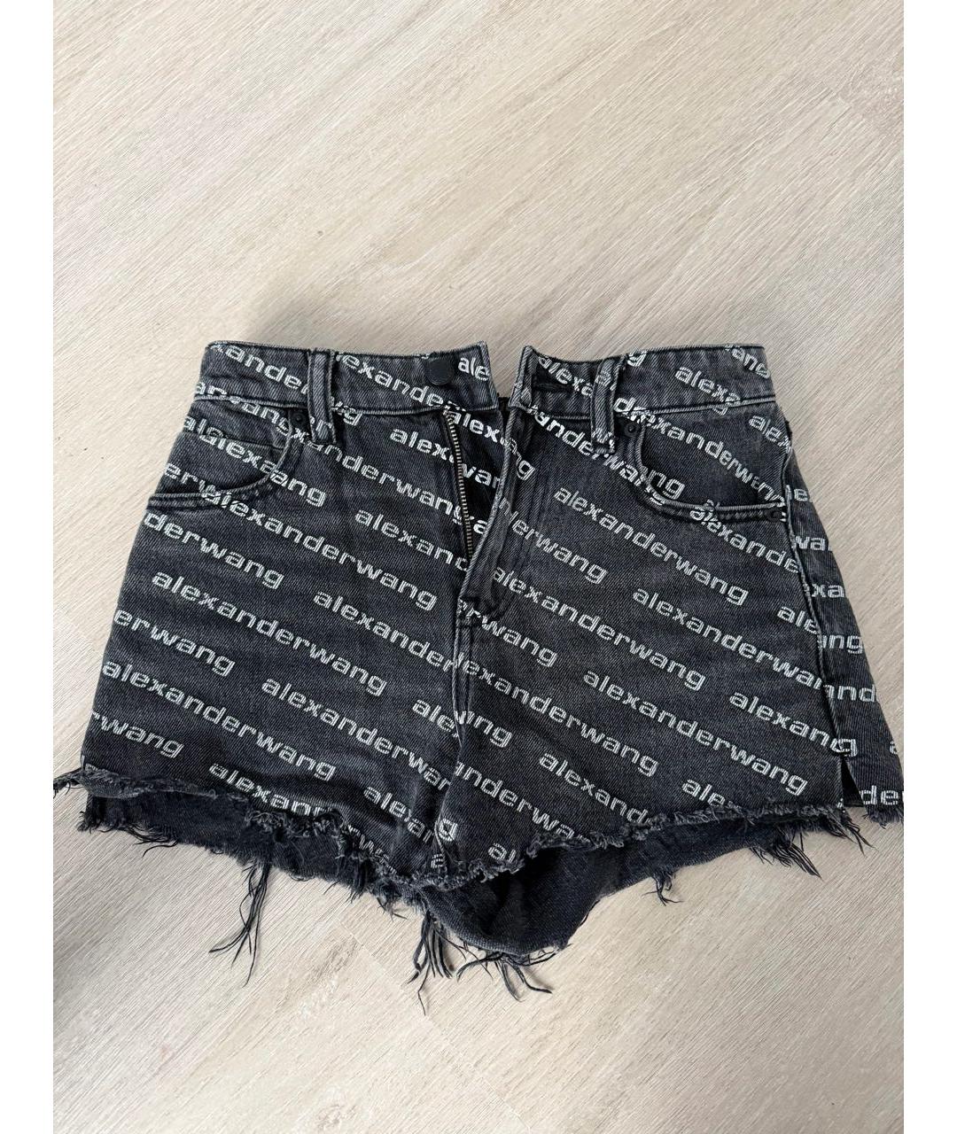 ALEXANDER WANG Черные деним шорты, фото 5