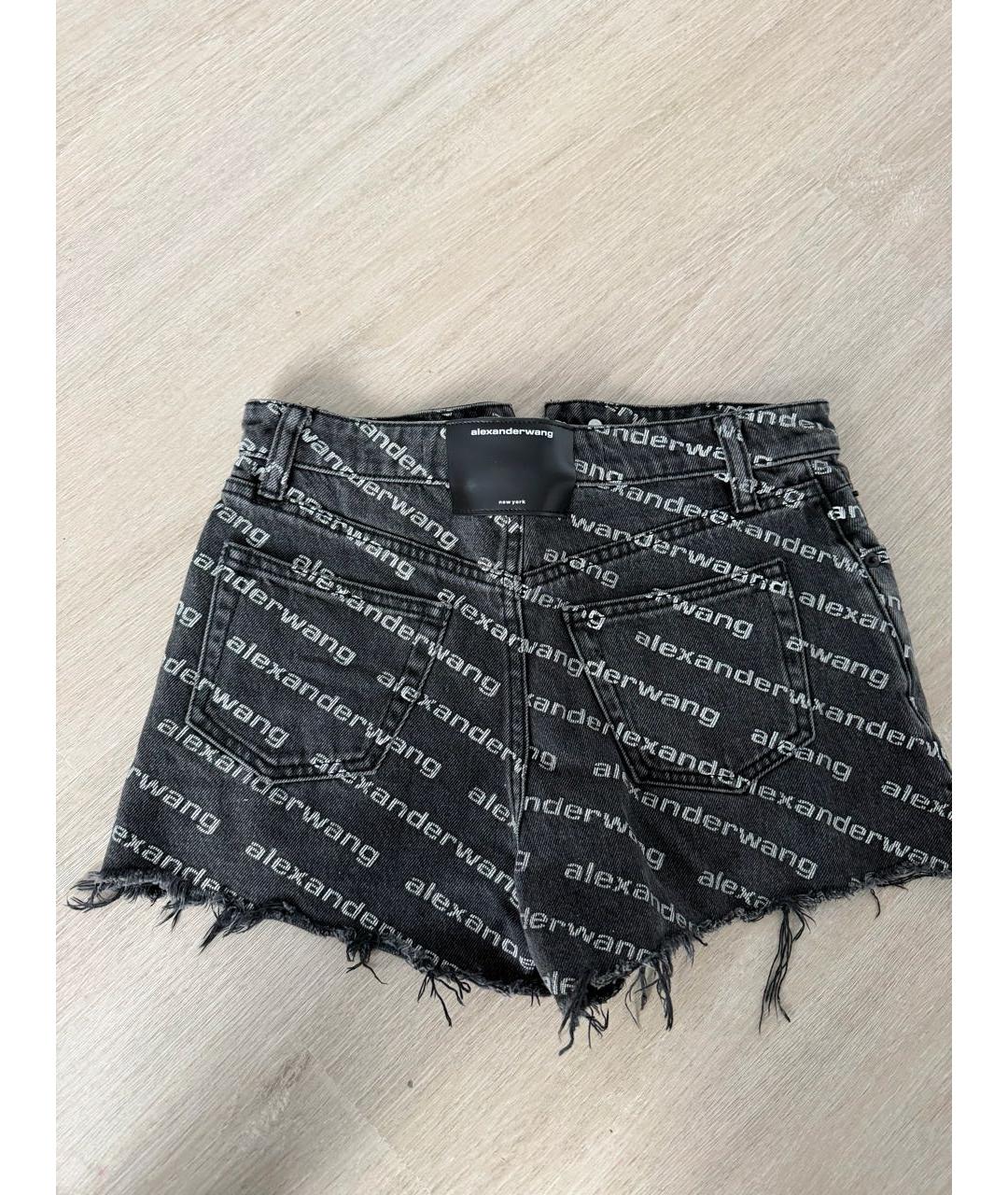 ALEXANDER WANG Черные деним шорты, фото 2