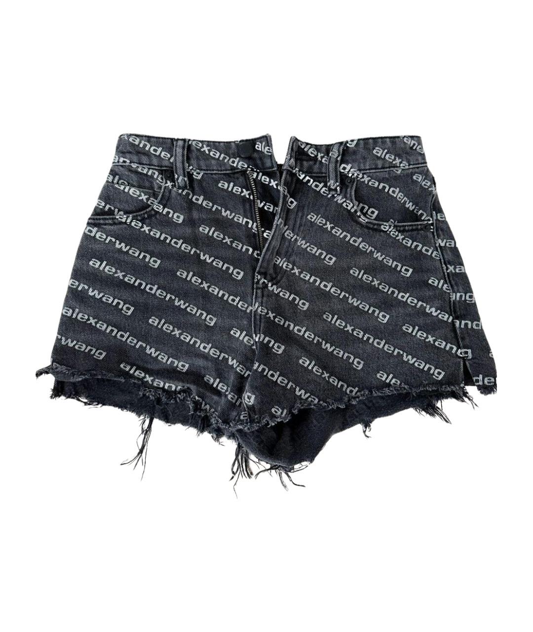 ALEXANDER WANG Черные деним шорты, фото 1