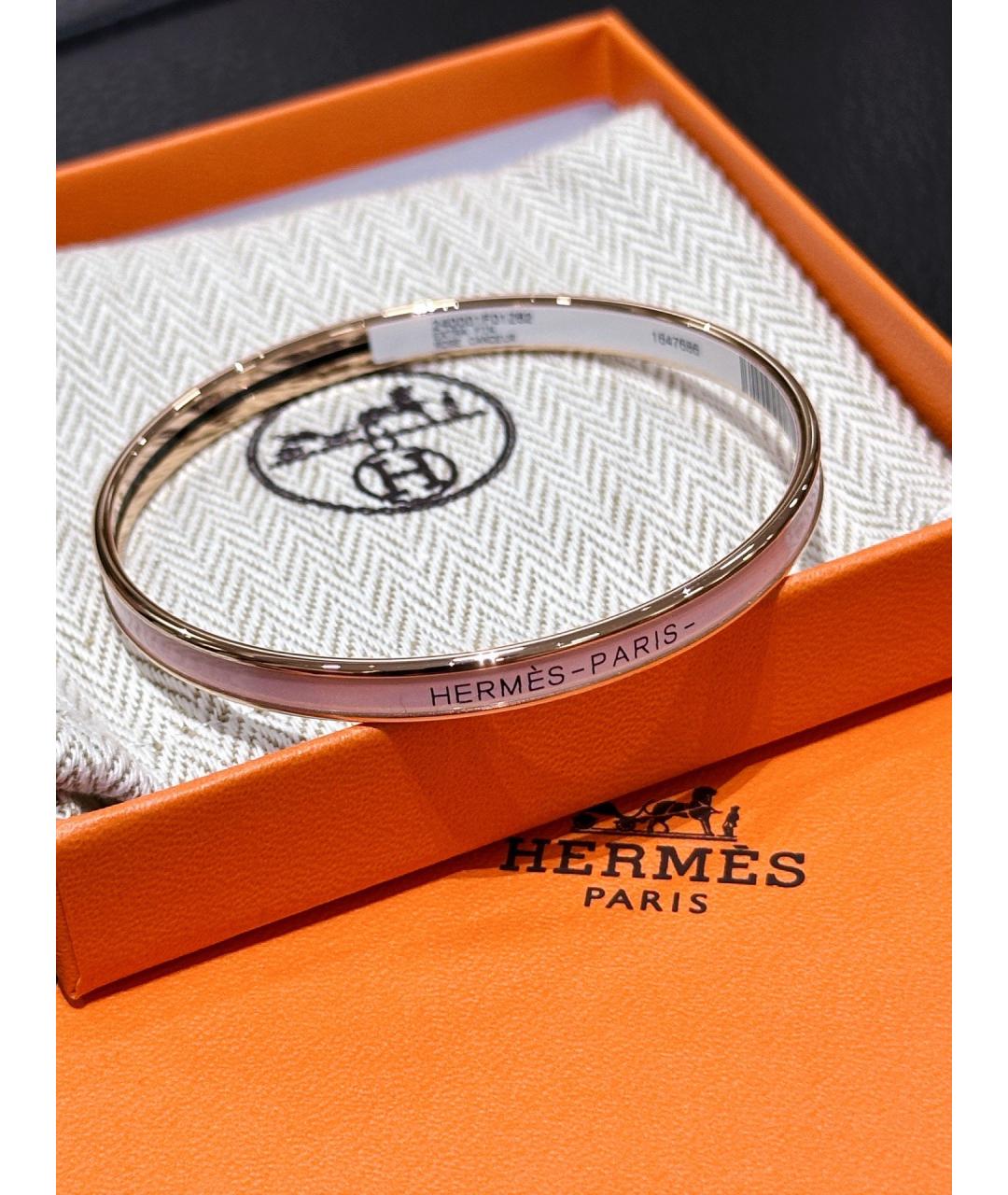 HERMES Розовый браслет, фото 2