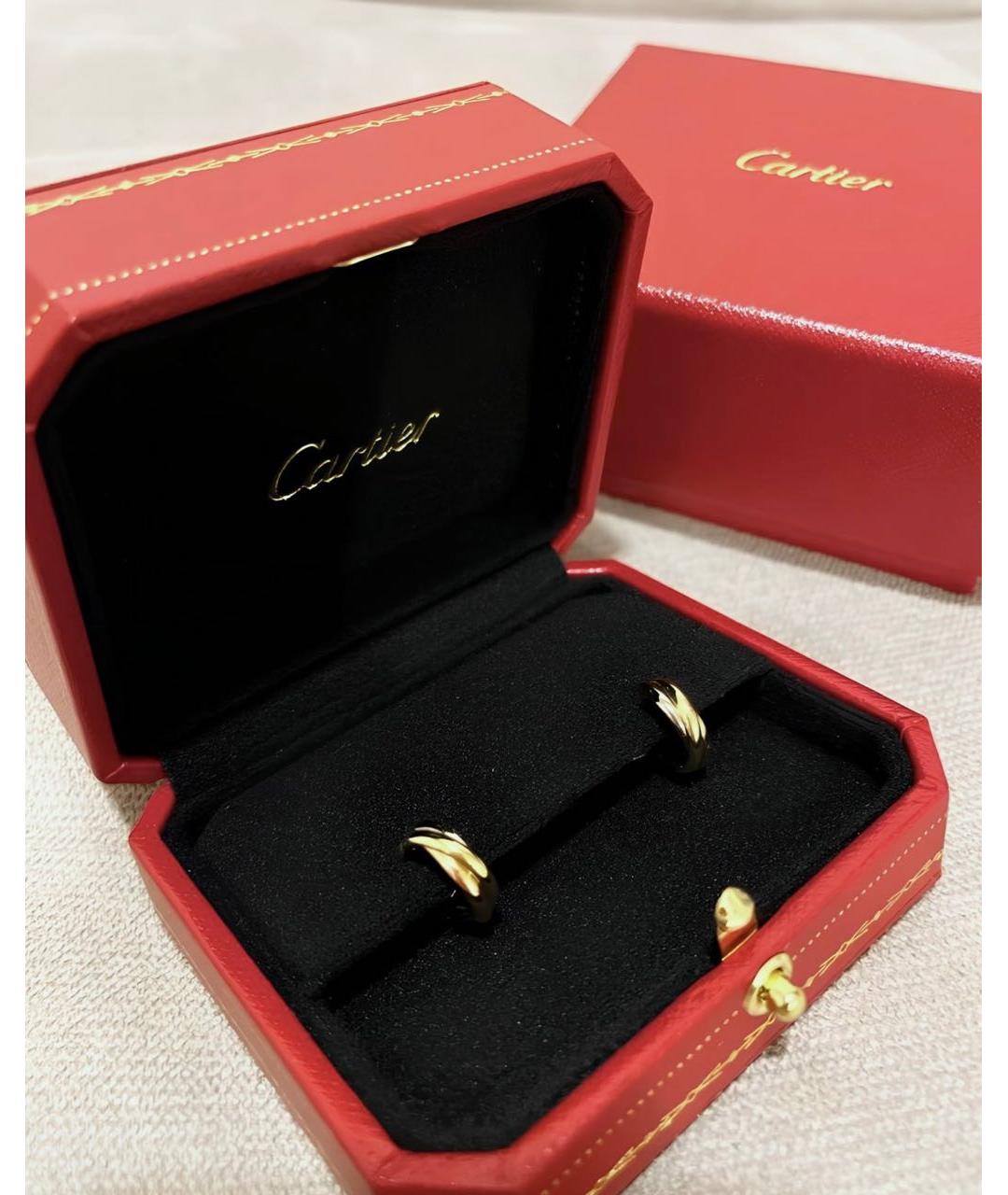 CARTIER Золотые серьги из желтого золота, фото 4