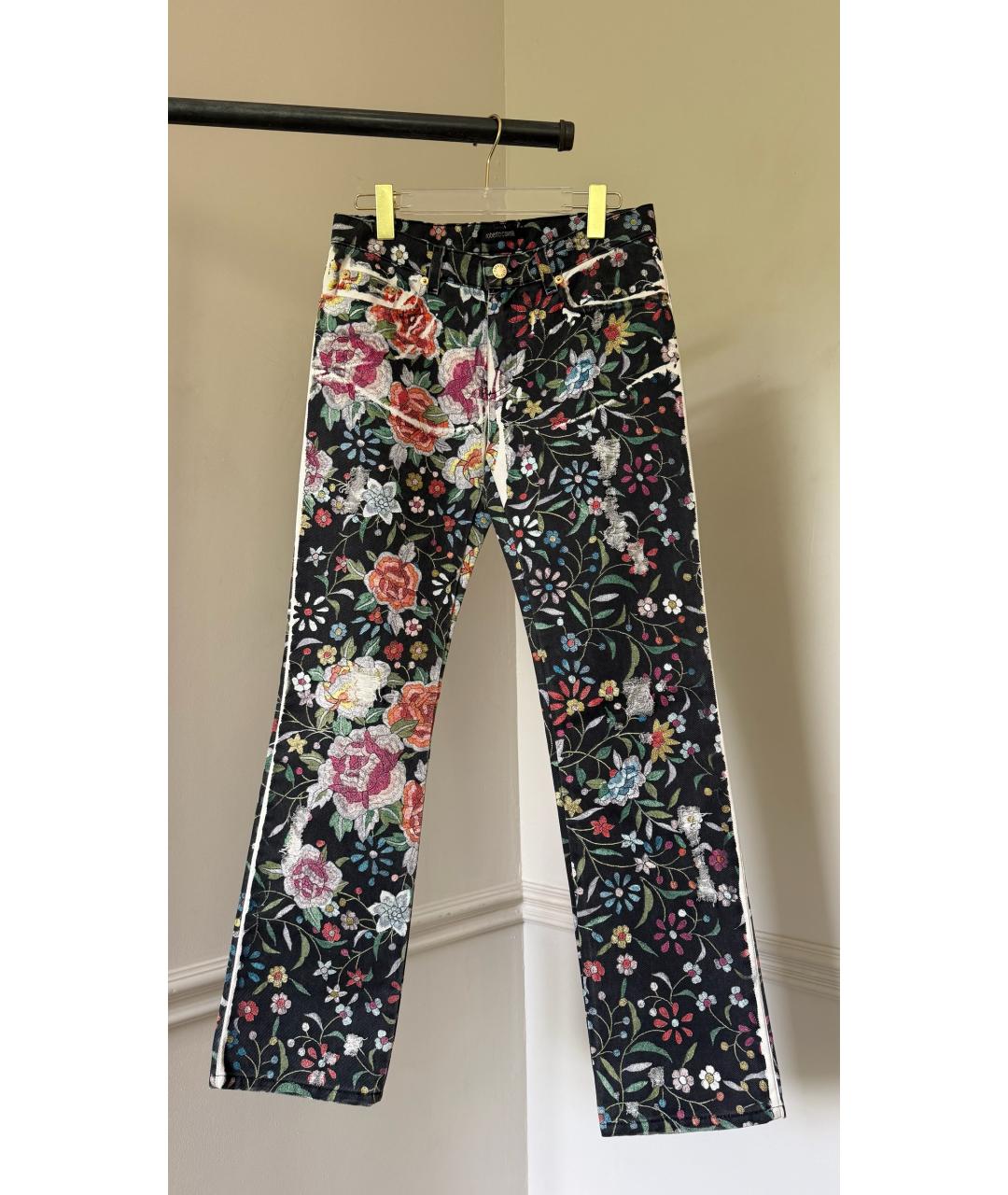 ROBERTO CAVALLI Мульти прямые брюки, фото 8