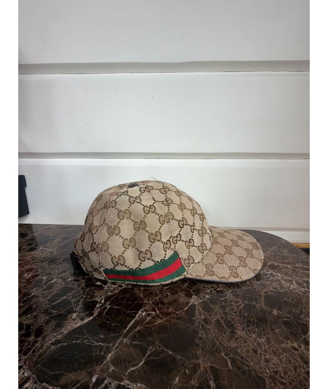 GUCCI Бежевая кепка, фото 2