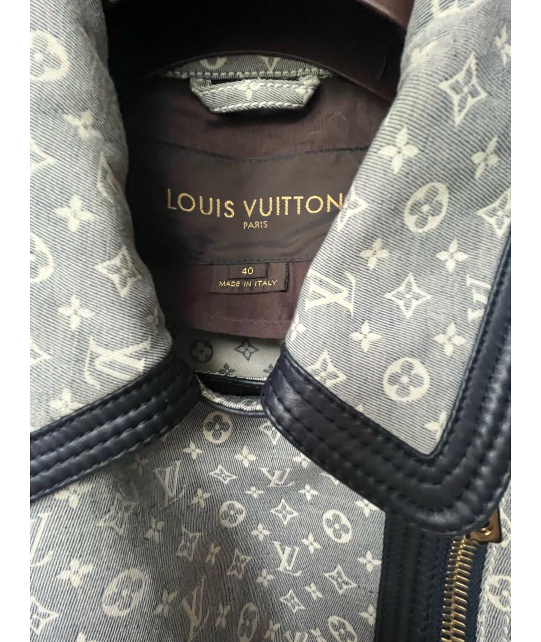 LOUIS VUITTON Голубая хлопковая куртка, фото 2
