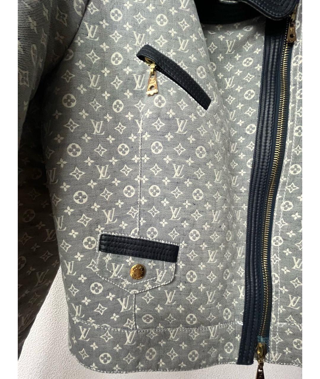 LOUIS VUITTON Голубая хлопковая куртка, фото 3