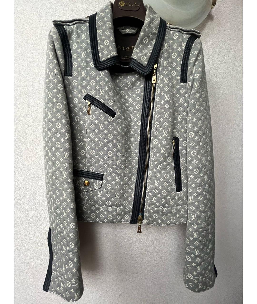 LOUIS VUITTON Голубая хлопковая куртка, фото 9