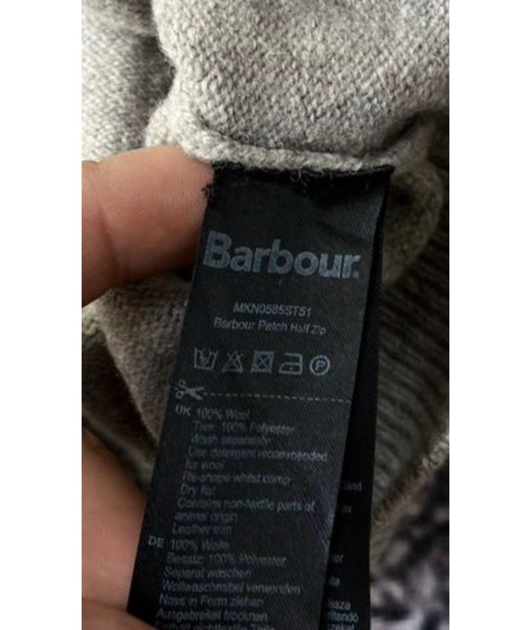 BARBOUR Бежевый шерстяной джемпер / свитер, фото 7