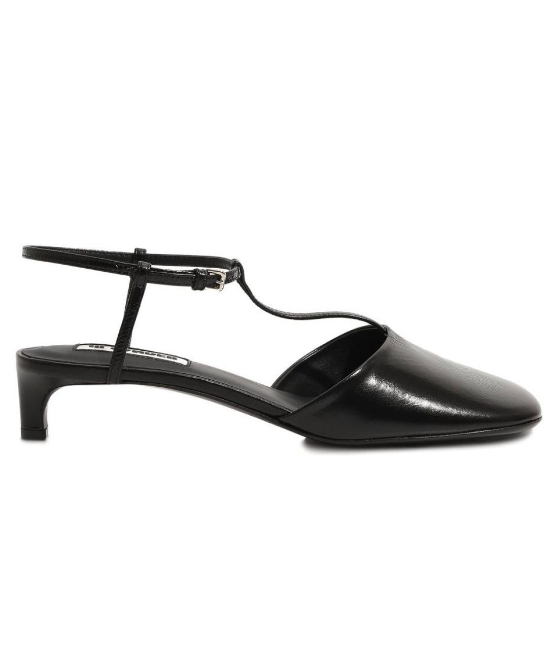 JIL SANDER Черные кожаные туфли, фото 5