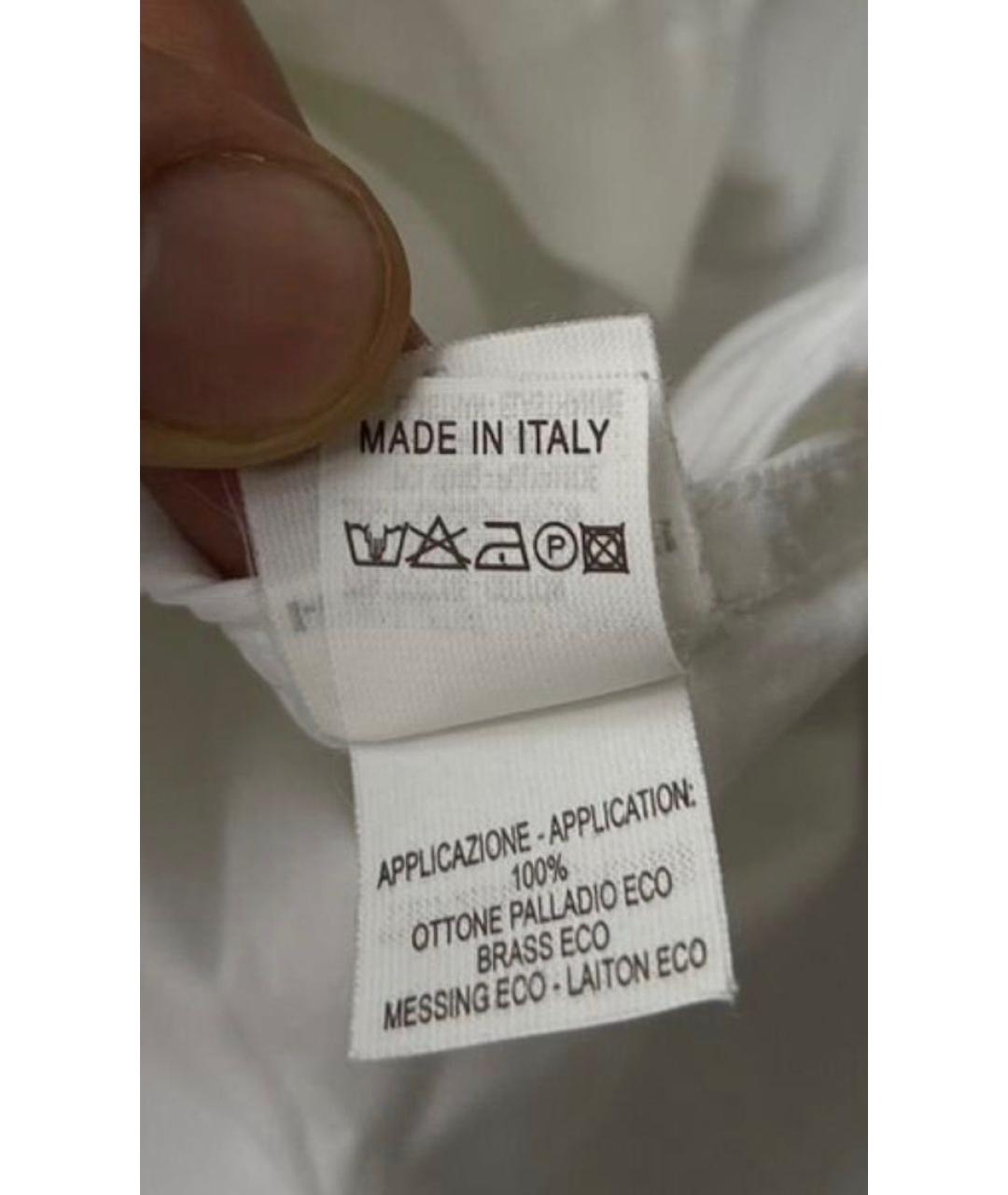 BRUNELLO CUCINELLI Белая хлопковая рубашка, фото 2
