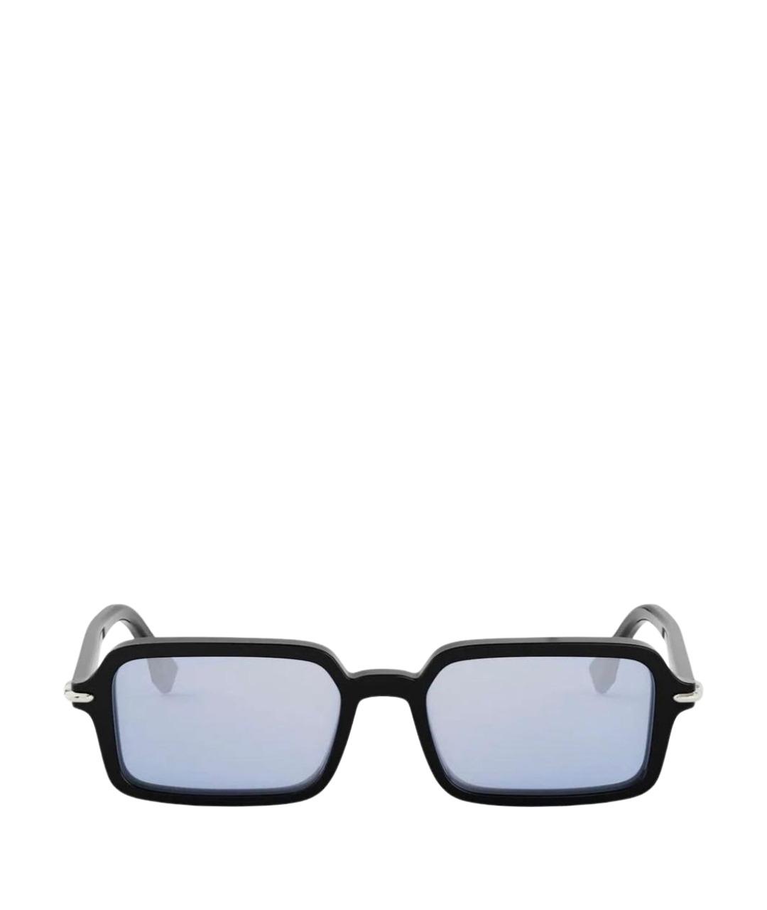 FENDI Черные пластиковые солнцезащитные очки, фото 1