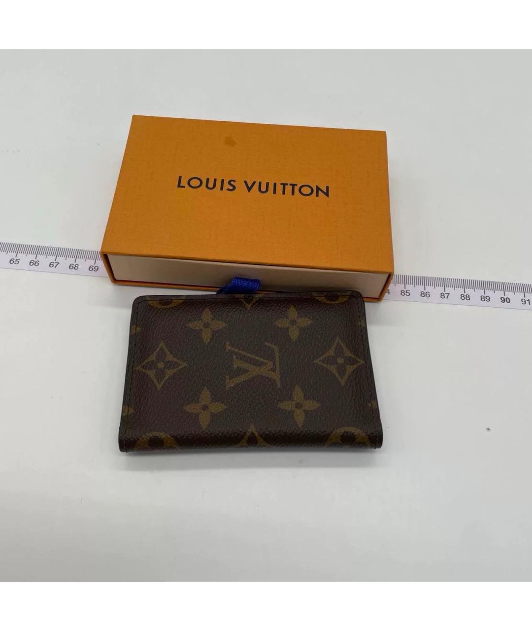 LOUIS VUITTON Коричневый кошелек, фото 5