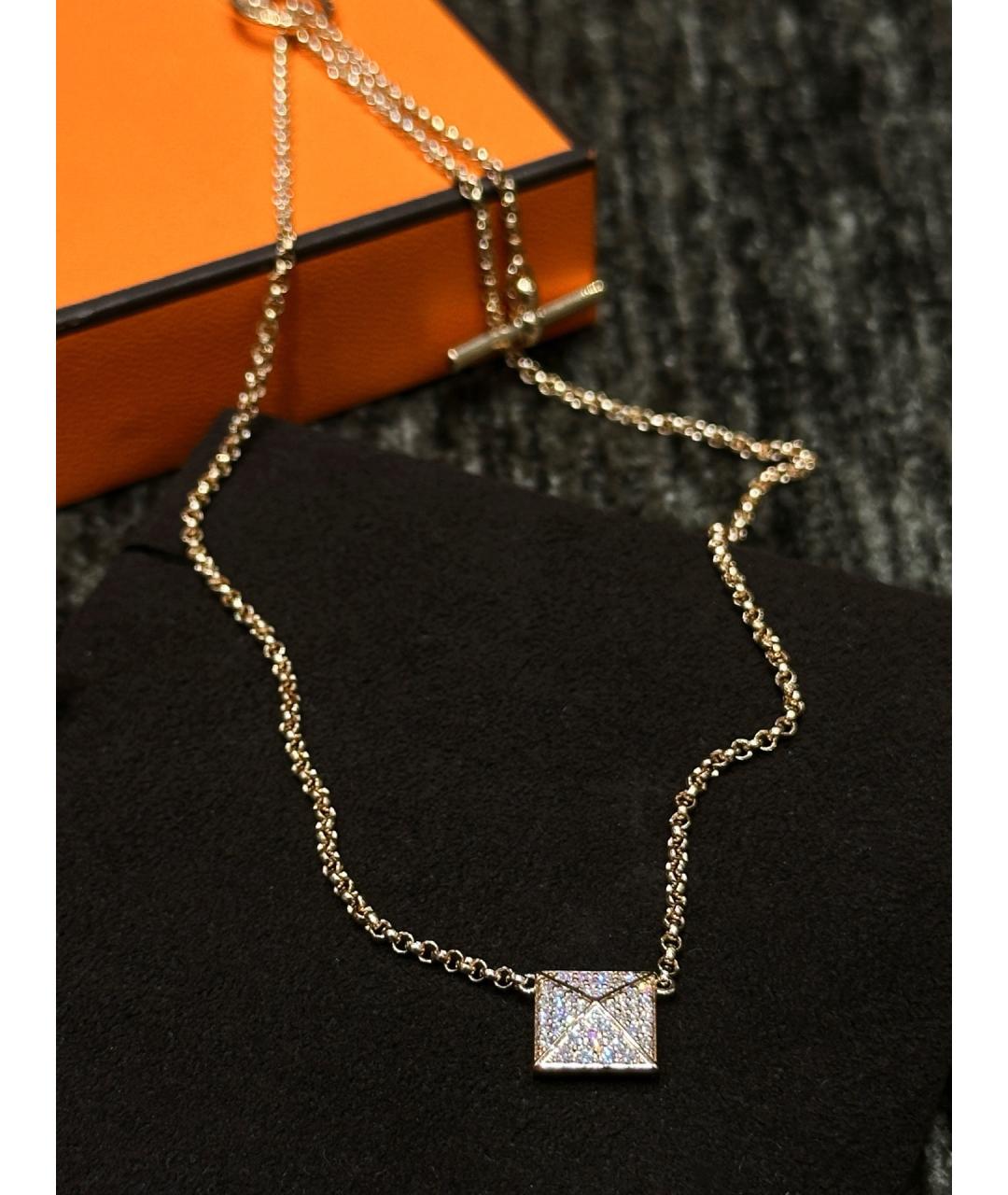 HERMES Золотое колье из розового золота, фото 3