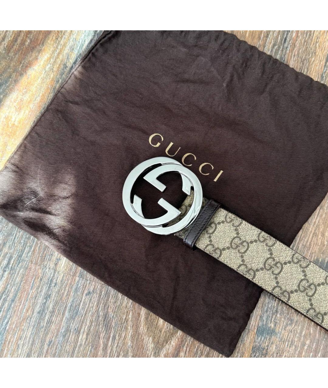GUCCI Бежевый ремень, фото 3