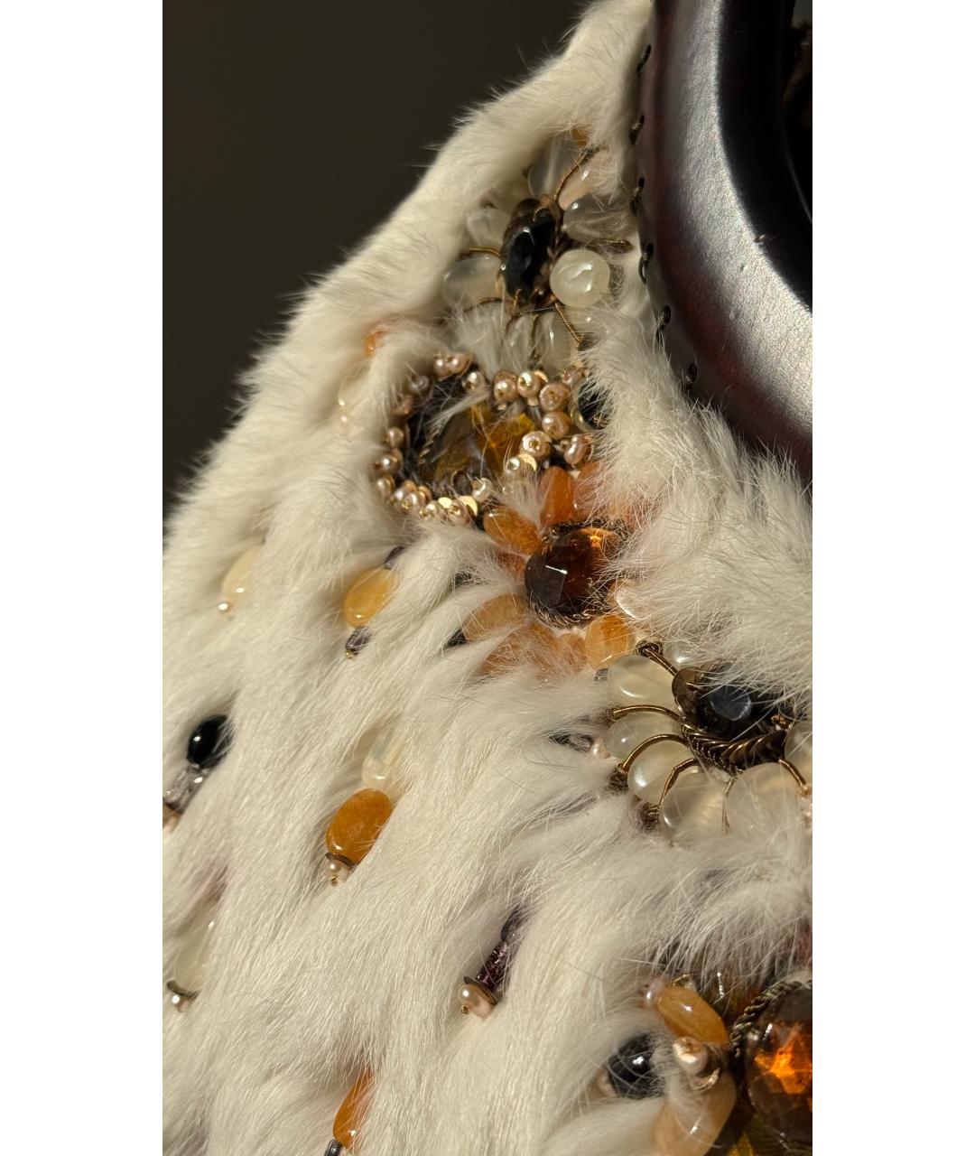 OSCAR DE LA RENTA Белая сумка с короткими ручками, фото 7