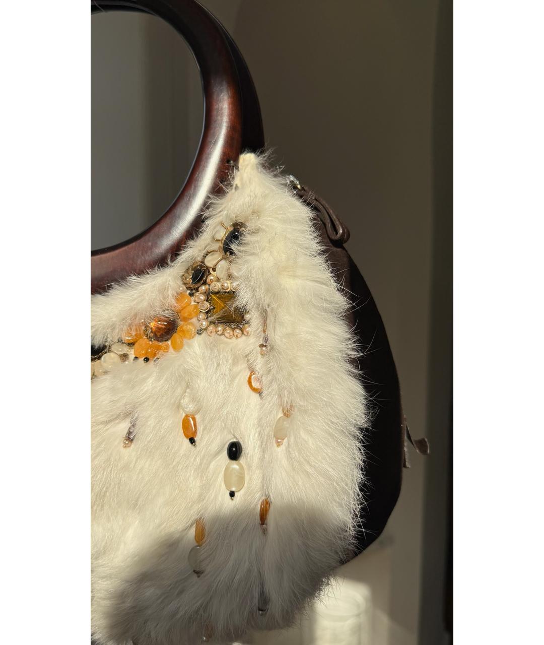 OSCAR DE LA RENTA Белая сумка с короткими ручками, фото 2
