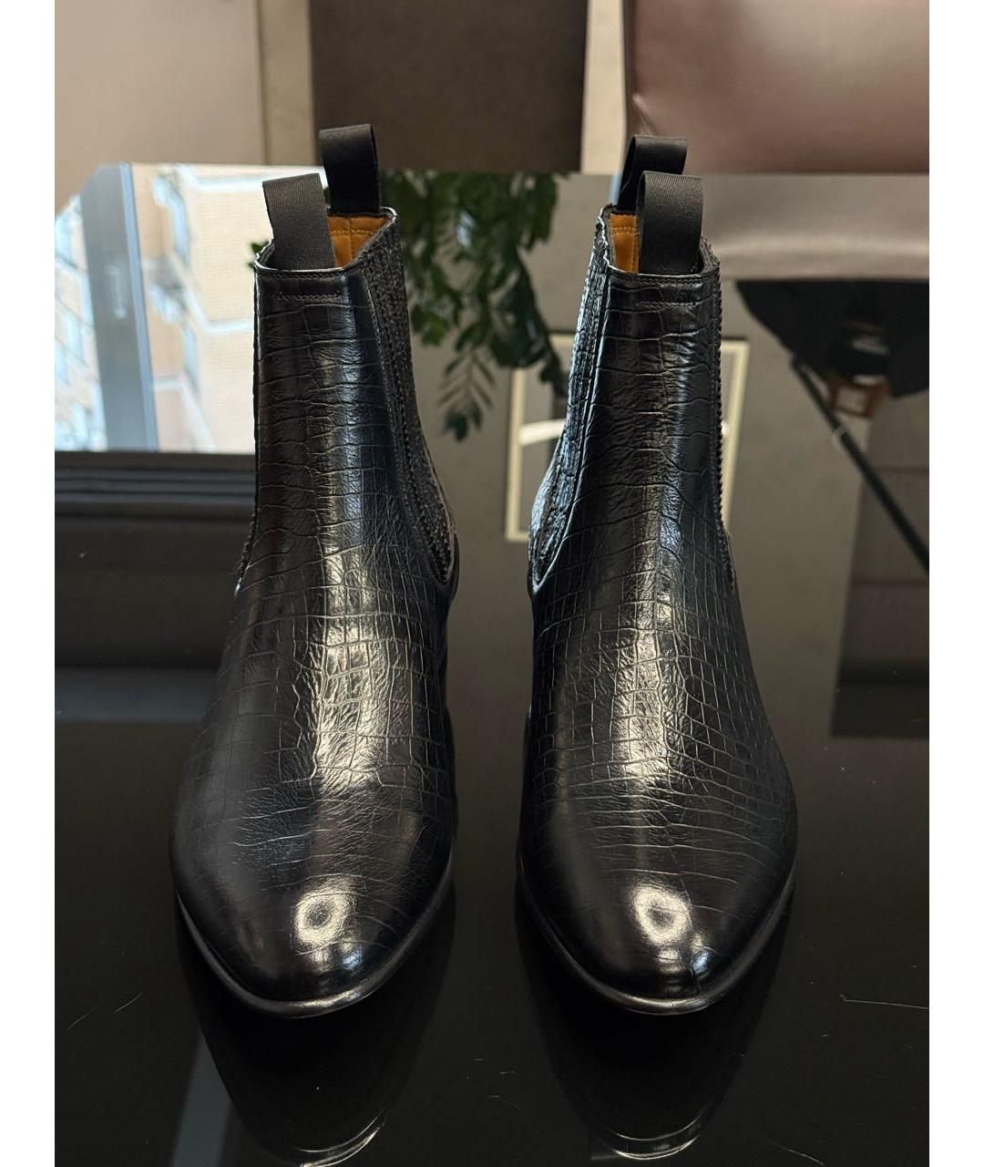 TOM FORD Черные кожаные низкие ботинки, фото 2